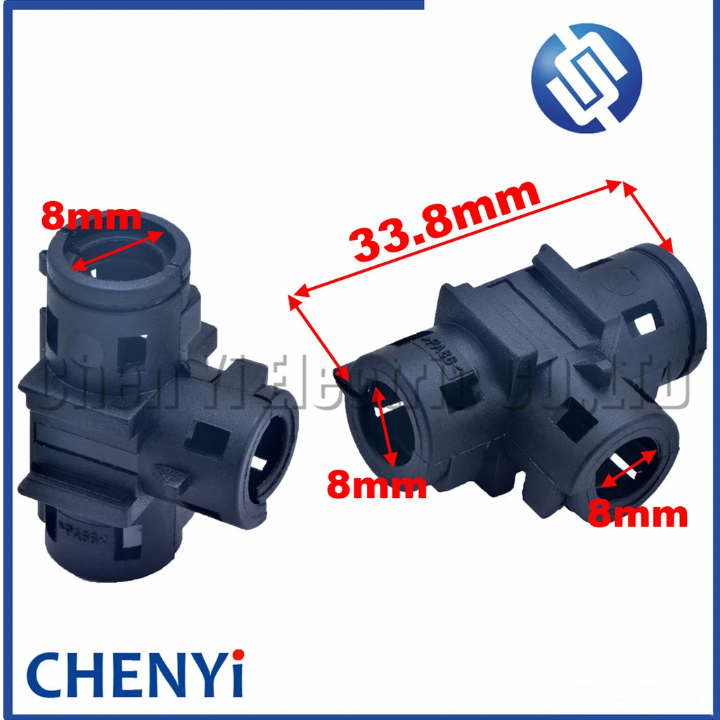 Auto waterproof wire harness connector bellows buckle manifolds T-tee ailpin Corrugated pipe clamp clasp cover 9806136 9806105