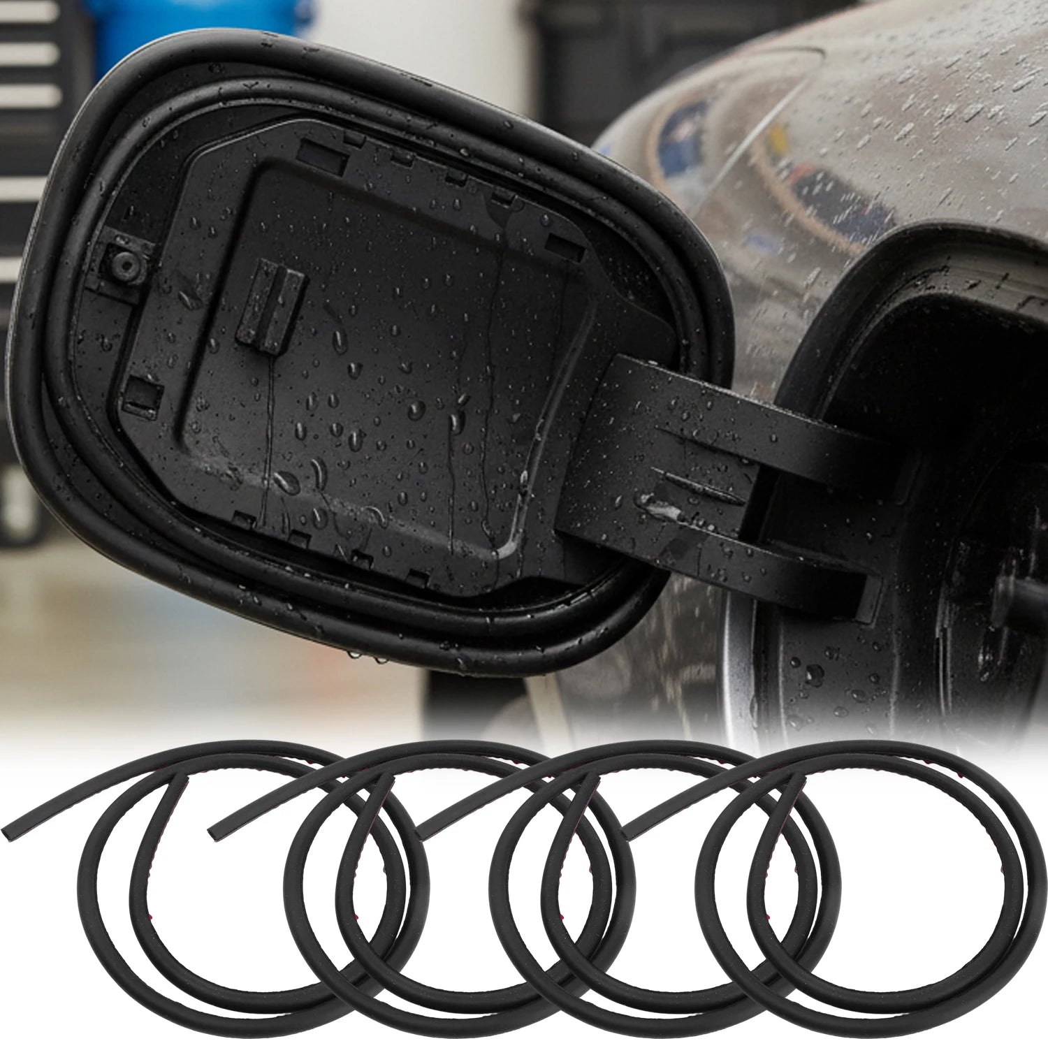 90CM Waterproof Car Universal Charging Port Cover Seal Ring Dustproof Automobile Fuel Tank Cap Sealing Strip Accessories