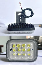 Motorcycle LED Spotlight White Red Blue Flashing Strobe Light High Low Beam DRL External Headlight With Bracket Amagi