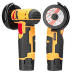 12V Cordless Electric Angle Grinder 19500rpm Lithium Battery Mini Polishing Grinding Machine Diamond Cutting Power Grinder Amagi