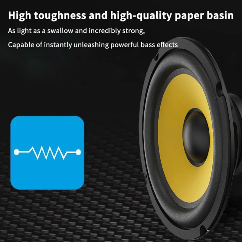 5/6/8/10 Inch Car Bass Speaker Coaxial Subwoofer HiFi Music Full Range Frequency Car Stereo Speaker For Universal Car Home Audio