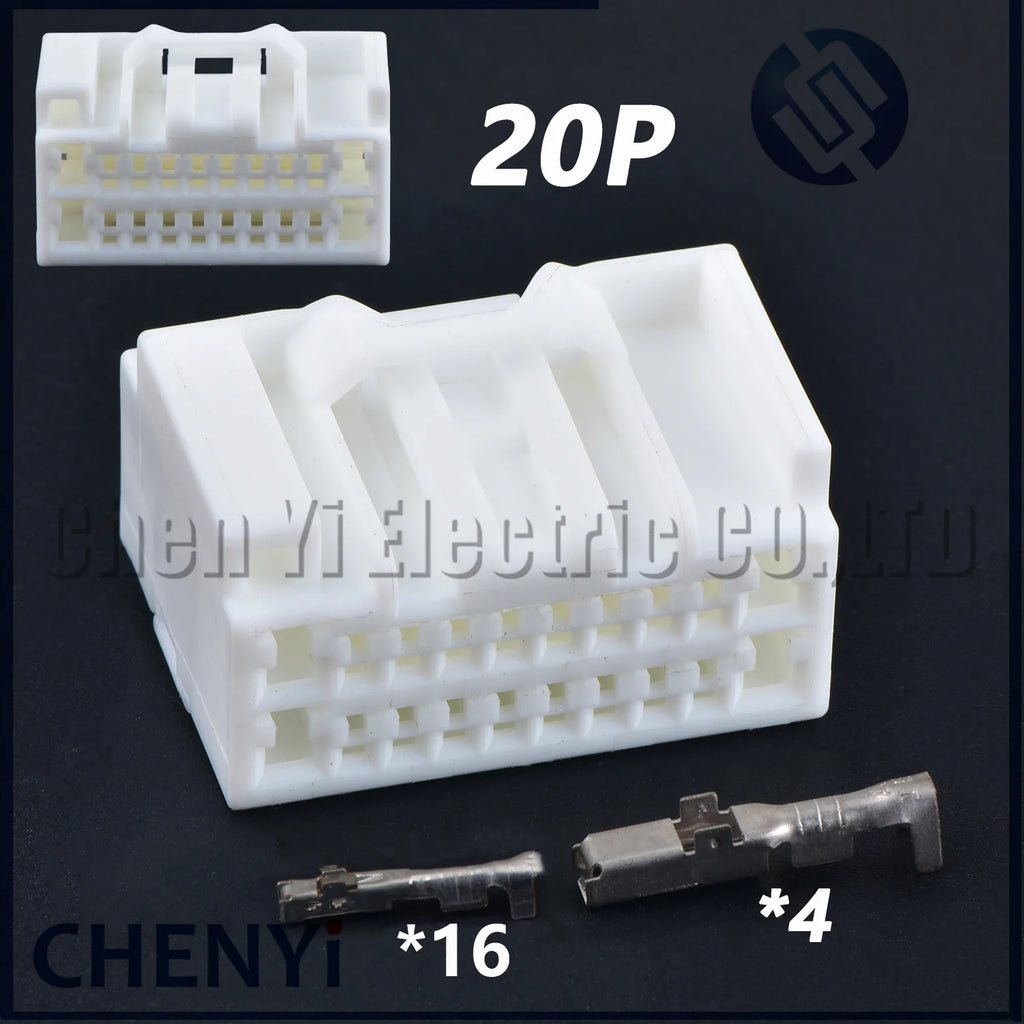 20 Pin Automobile power amplifier Connector Automotive Audio Amplifier Plug 7283-5843 Socket 90980-11971 for Toyota Honda Nissan