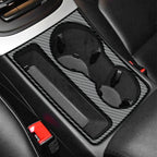 For Audi A4 B8 A5 2009 2010 2011 2012 2013 2014 2015 Carbon Fiber Center Console Water Cup Holder Cover Trim Accessories Tools