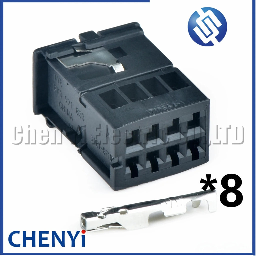 8 Pin Automotive connector Car rearview mirror camera wire harness plug 1719566-1 1719564-1 8K0971833 8K0971834