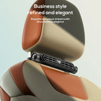 Portable Car Seat Fan with USB Power Adjustable 3-Speed Turbine Headrest and Backrest Cooling Fan Leafless Design Amagi