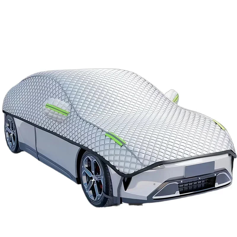 Snow Car Cover Thicken Waterproof Breathable Half Car Cover Dustproof Snowproof Snow Car Cover For Most Cars Sedan And Suv Amagi