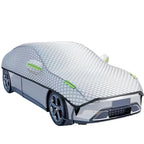 Snow Car Cover Thicken Waterproof Breathable Half Car Cover Dustproof Snowproof Snow Car Cover For Most Cars Sedan And Suv Amagi