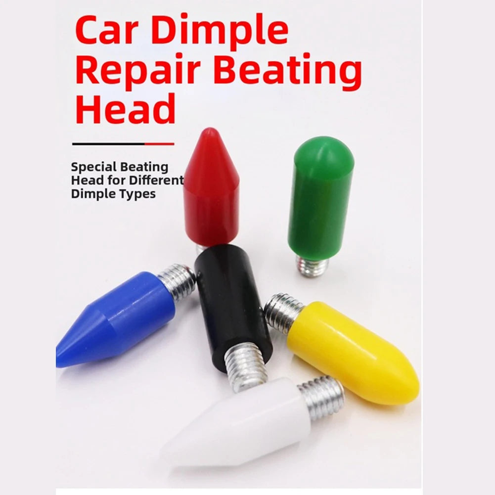 6pcs Car Dent Repair Seamless Repair Tools Multicolor M8 Scratch-free Repair Leveling Replacement Pen Head Flat Nylon Tip