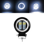 Motorcycle LED Angel Eye Work Light Bar Spot Lamp Offroad Car Boat Truck SUV Pickup 12V 24V Driving Fog Lamp Headlight Amagi