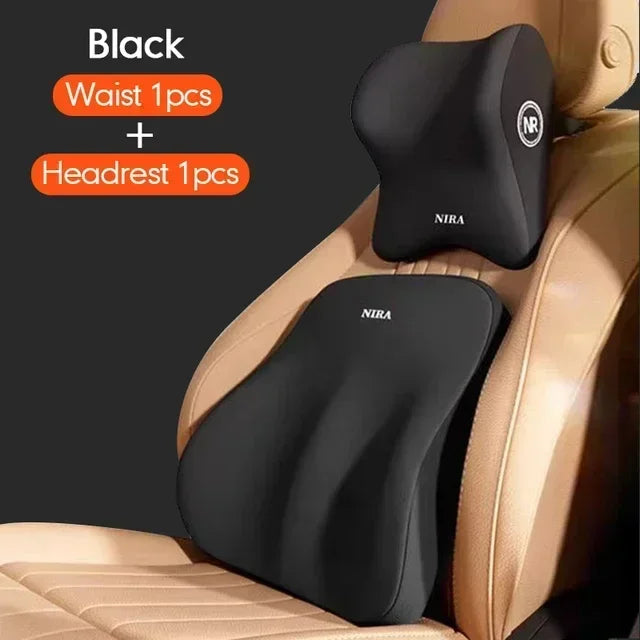 Car Seat Back Very Comfortable Memory, Support Soft and Comfortable Neck Headrest, Car Seat Back Cushion, Waist Cushion Amagi