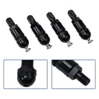 4pcs TPMS Tire Pressure Sensor Valve Stem Repair Kit For BMW 5 Series Black Tire Pressure Sensor Valve Stem Repair Kit