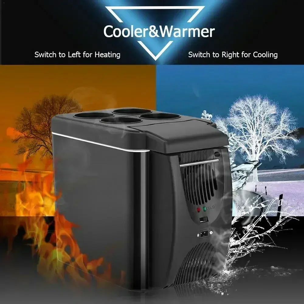 12V 6L Car Freezer Mini Freezer Portable Auto Refrigerator Outdoor Refrigerator Auto Refrigerator Car Heater Cooler Amagi