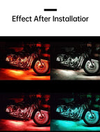 RGB Motorcycle LED Light Kits App Control Waterproof Lights For Motorcycles Music Scene Modes Motorcycle Underglow Lights Tools