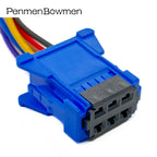 1 Set 6 Pin Air Conditioner Blower Resistance Heater Speed Control Electrical Cable Connectors Wiring Harness Plug 98172-1004