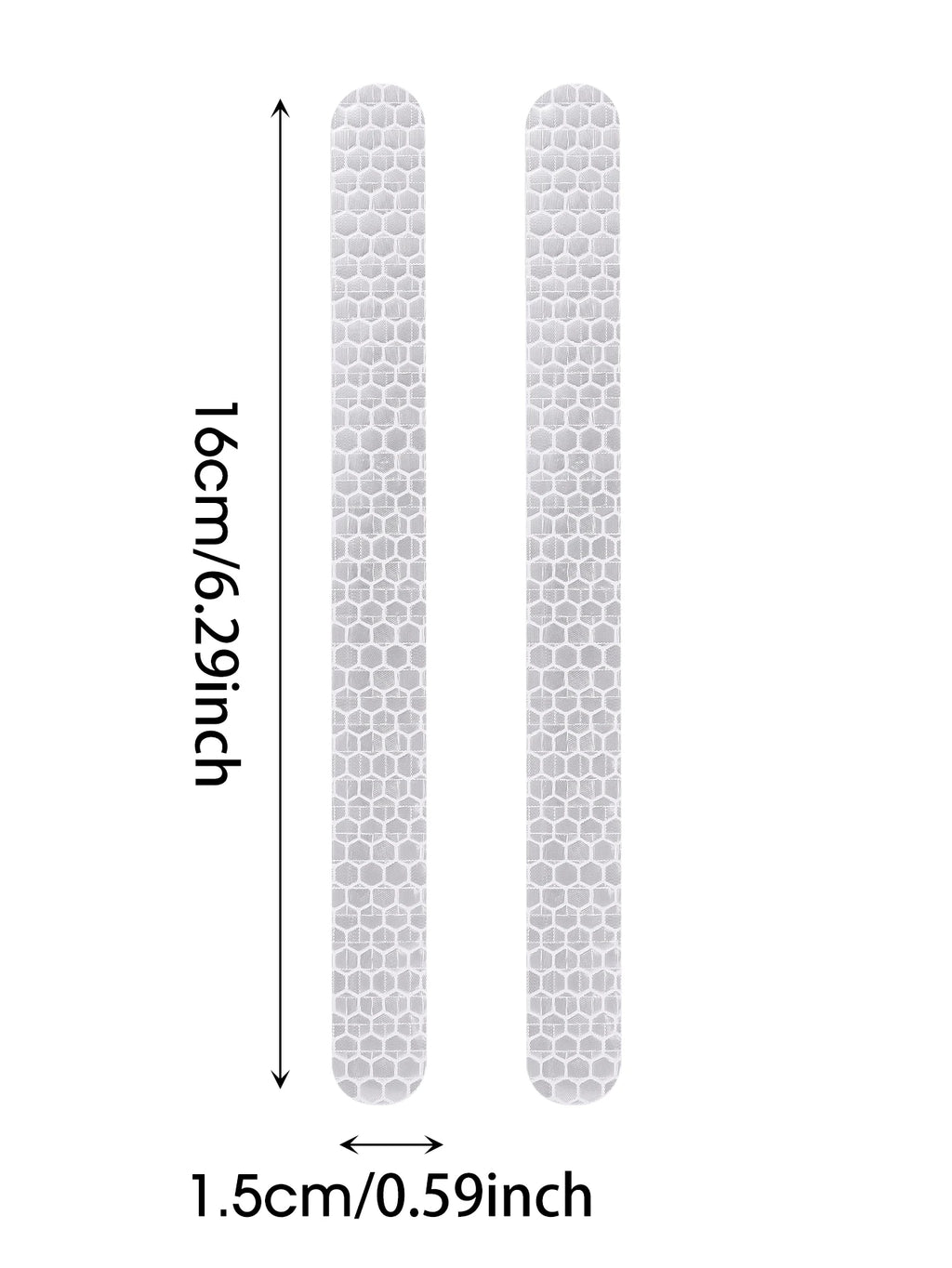 6/2pcs Car Reflective Safety Strip Stickers Car Rearview Mirror Reflective Sticker Reflective Warning Safety Tape Accessories