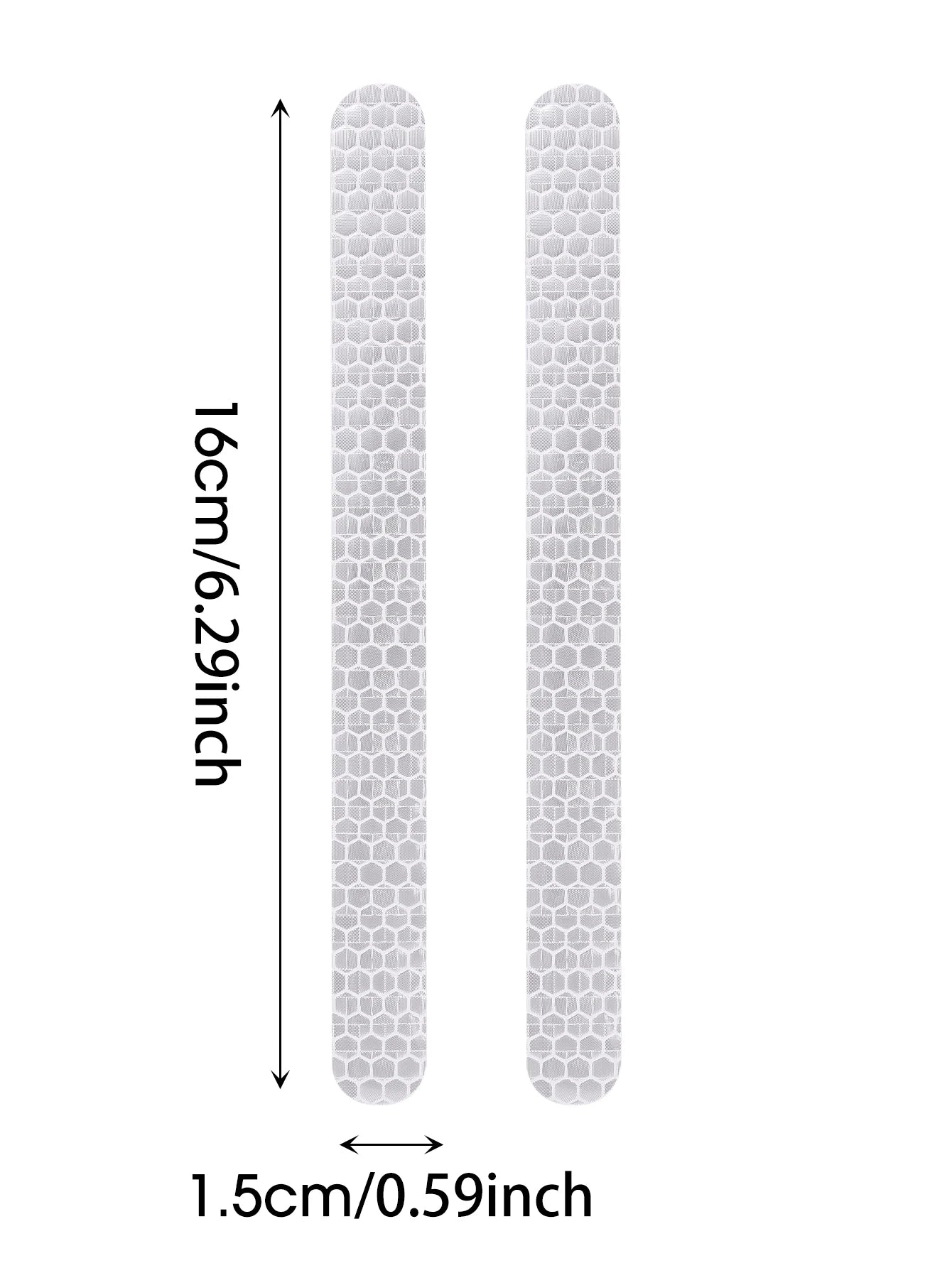 6/2pcs Car Reflective Safety Strip Stickers Car Rearview Mirror Reflective Sticker Reflective Warning Safety Tape Accessories
