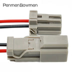 1 Set 2 Pin Auto Trunk Lock Electrical Cable Connectors Female Male Wire Harness Plug 6098-0239 6098-0240 For Honda Nissan