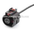 1-Pin Connectors Waterproof 6.3mm Female Connectors Automotive Wiring Harness Cable Plug for Magotan 1K0973751