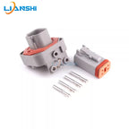 DT06-4S automotive waterproof connector PCB curved pin socket vehicle-mounted circuit board pin terminal connector DT13-4PA
