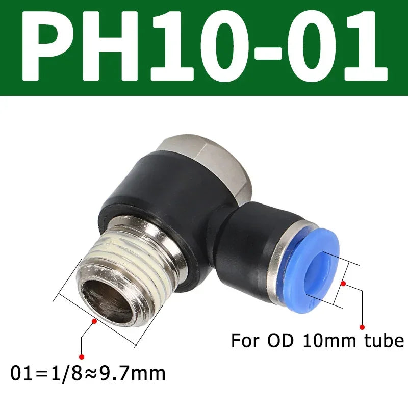 10/50/200PCS Pneumatic Straight Connector BSPT Thread, External Hex Air Hose Fitting 1/8 1/4 3/8 1/2 Inch for Air Compressor
