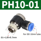 10/50/200PCS Pneumatic Straight Connector BSPT Thread, External Hex Air Hose Fitting 1/8 1/4 3/8 1/2 Inch for Air Compressor