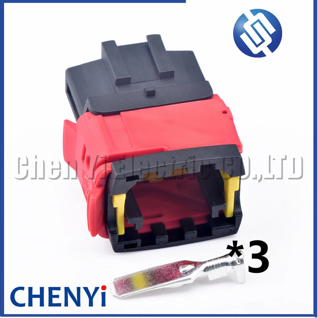 3 Pin Auto Fuse box connector Engine cooling fan harness plug 1544226-1 1544225-1 1544225-3 1544226-3 For Peugeot Citroen