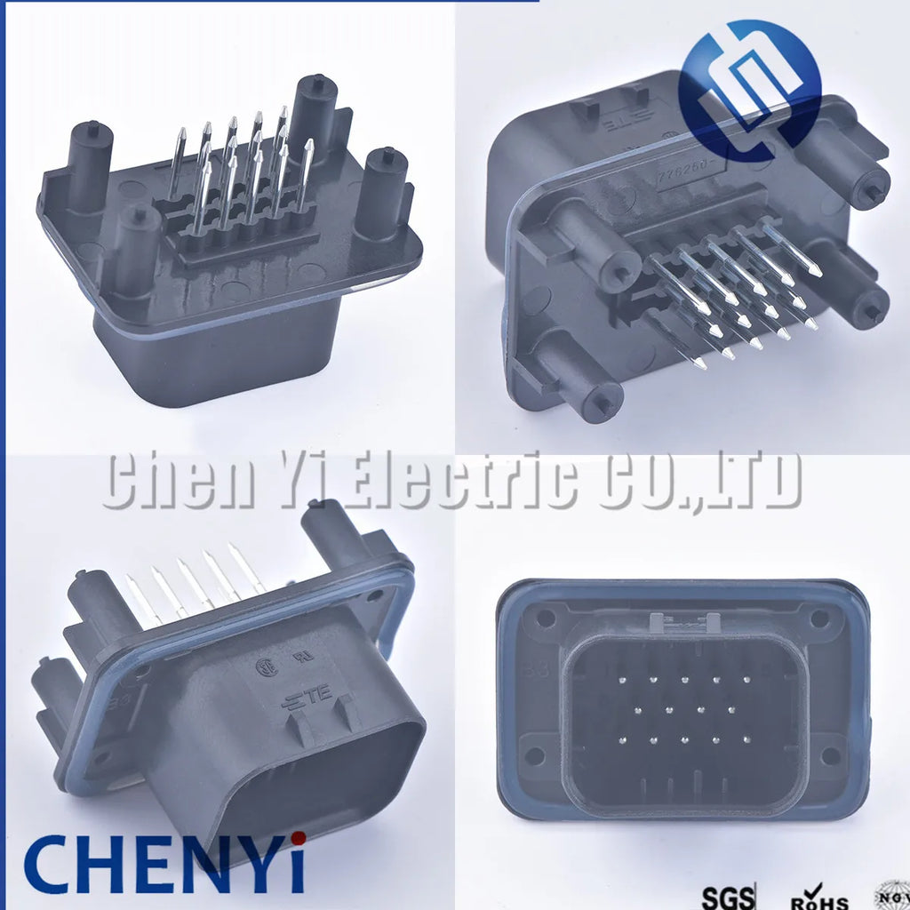 14 Pin male or female ECU Automotive waterproof connector harness plug PCB socket 770680-1 776273-1 776164-1 776262-1 776266-1