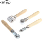 1pc Car Sound Deadening Roller Smooth Insulation Roller Metal Noise Deading Tool Metal Wood Color EasyToCarry Material Effective
