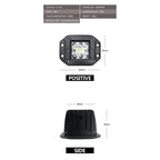 Car LED Work Light Flush Mount Bar OffRoad 12V 24V Spot Flood LED Light Bar LED Daytime Running Lights Car Tuning Accessories