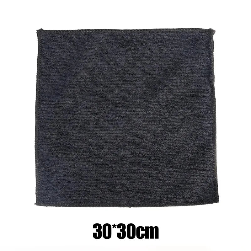 1-10pcs Absorbent Towel for Black Microfiber Car Wash Housework Cleaning Rags Cleaning Cloth Household Auto Washing Tools
