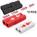2PCS 50A 120A 175A 350A Battery Connector Plug 600V Quick Connect Disconnect Winch Trailer Forklift Wire Harness Power Cable Kit
