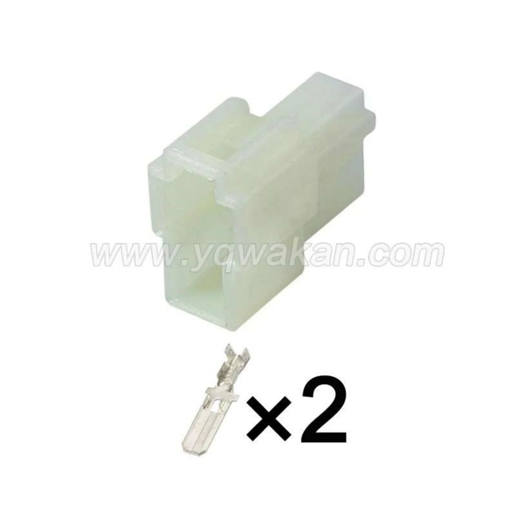 2PIN Electrical Connector Unsealed 6.3mm Series Male Female Connectors Wiring Harness Cable Socket 7122-2820 6070-2481