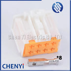 1 Set 8 Pin Automotive Anti-theft Window Lifter Motor plug connector Harness Socket 98906-1010 98906-1011 For Peugeot Citroen