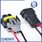 2 Pin Auto waterproof connector H8 H9 H11 Xenon light bulb headlight socket cornering lamp Wire harness plug 12124817 12124819