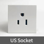 Fireproof 13A Wall Outlet 8mm Stainless Steel UK/EU/US/FR Universal Power Socket Single/Double Gang DIY