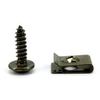 Metal U-Type Screw Fastener Clip Car Base Anti-rust Clamp Fastener Bumper Fender Trim Panel Fastener Board Protection Amagi