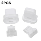 2 Pcs Rear Seat Cushion Seat Fixing Grommet Clip White Nylon For Toyota 72693 12080 Rear Seat Retention Cards