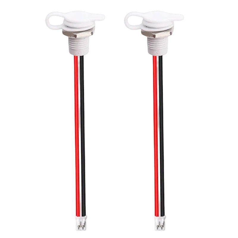 USB-C Waterproof Female Socket with LED Indicator – 2-Pin Pigtail for Car RV Motorcycle Boat