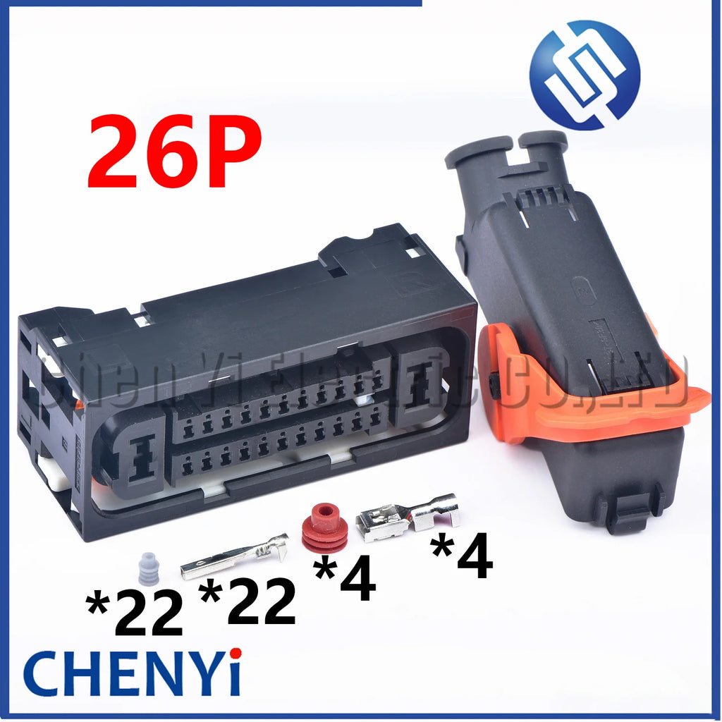 26 Pin Automotive waterproof connector ABS pump plug 1612683-1 With pins For Great Wall BYD F3 G5 Zhonghua H320 H330