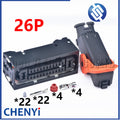 26 Pin Automotive waterproof connector ABS pump plug 1612683-1 With pins For Great Wall BYD F3 G5 Zhonghua H320 H330