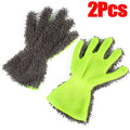 Five Finger Washing Car Gloves Plush Sponge Wheel Hub Cleaning Thickened Plush Does Not Damage Car Paint Comprehensive Amagi