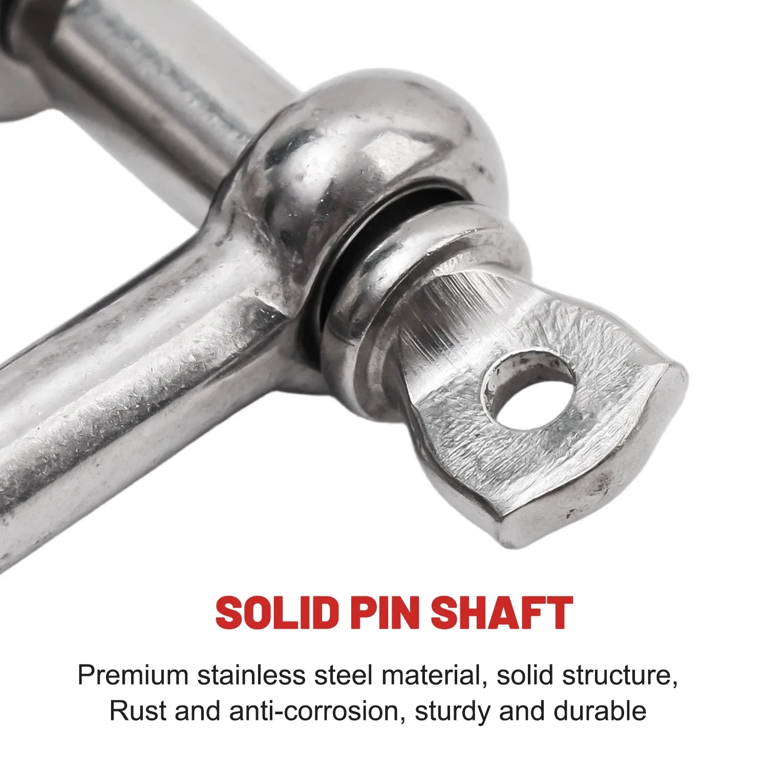 Stainless Steel D Ring Shackle HeavyDuty Ship Rigging Mooring Tow Recovery Clip Boat Vehicle Rope Chain Connector Metal Fastener