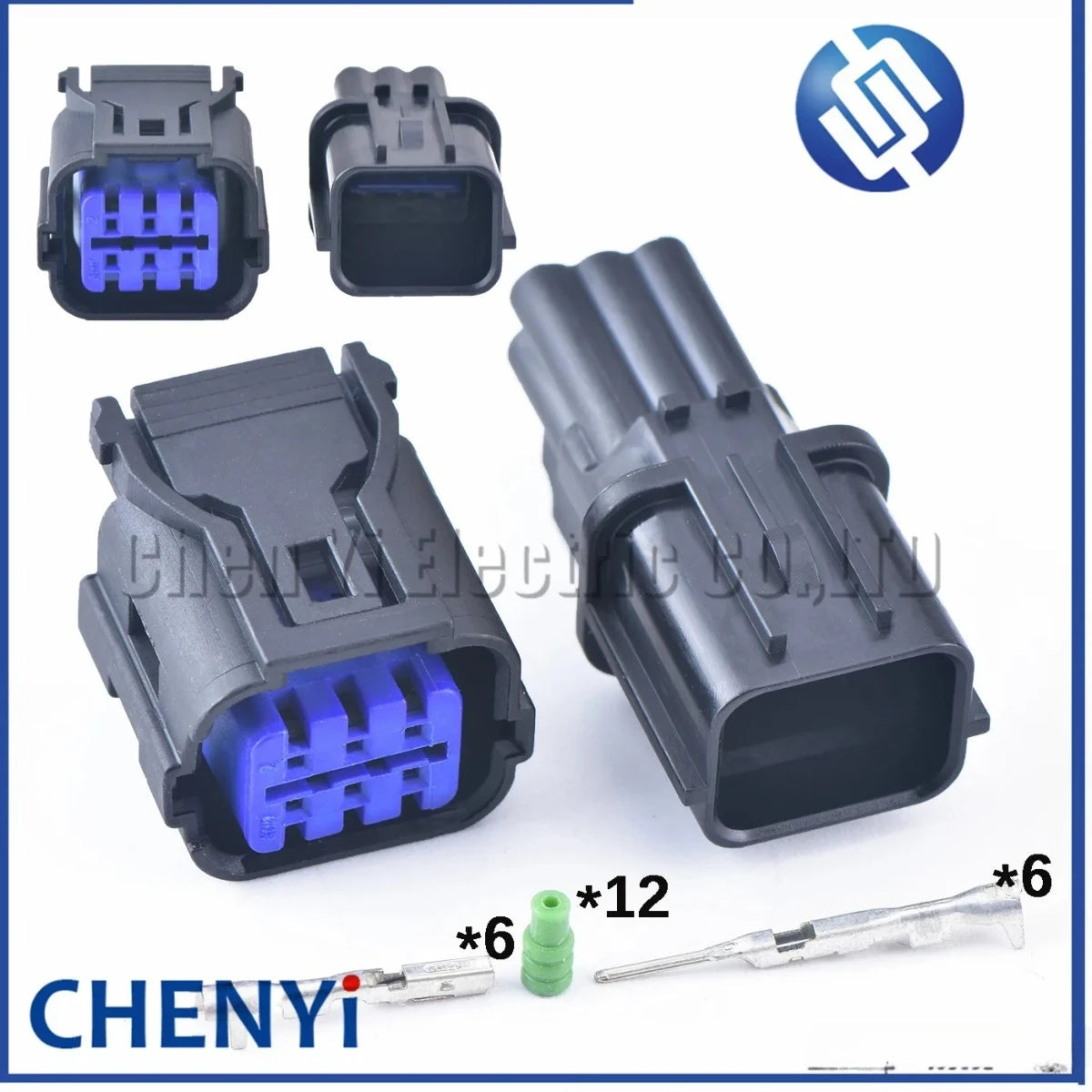 6 Pin Auto Waterproof Socket Car taillights Wire Harness Connector Front bumper radar plug HP281-06020 HP285-06021 HP291-06040