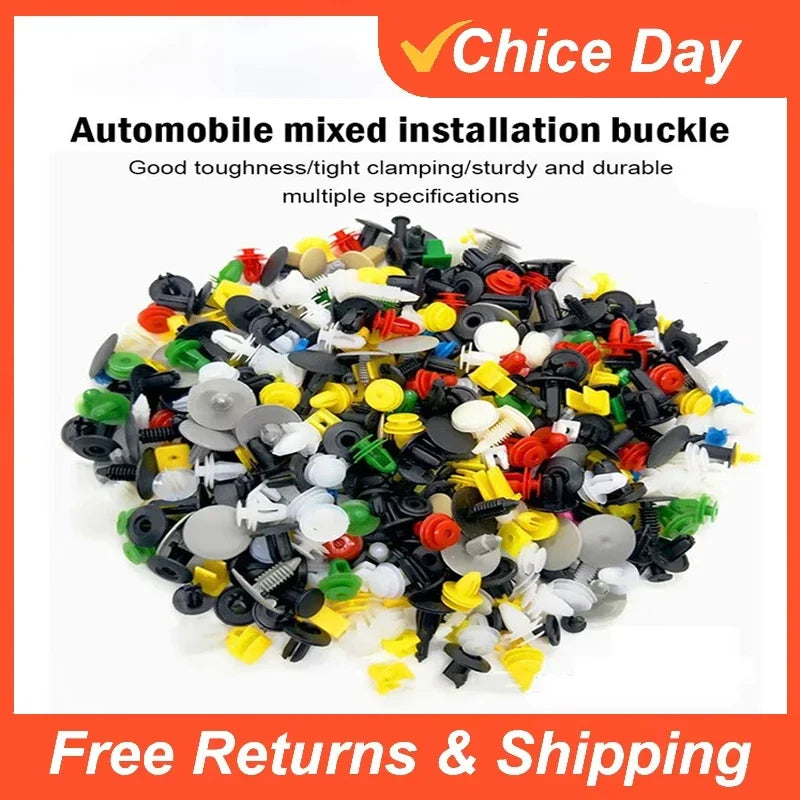 30kinds High Quality Plastic Car Body Door Push Pin Rivet Fasteners Trim Moulding Clips Screw Driver for Trains Truck Amagi