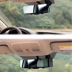 Car Snap-on HD Large Field of View Anti-fog Rear-view Mirror Universal Anti-glare Wide-angle Mirror White Car Accessories Amagi
