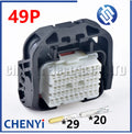 49 Pin female Automotive waterproof connector Engine ECU Board Wire harness plug 1747731-3 with Pin For Honda Fit Accord civic