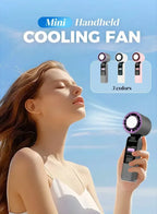 4000mAh Rechargeable Electric Handheld Fan 100 Speeds Adjustable Portable Travel Outdoor Foldable Mini Air Cooling Turbo Amagi