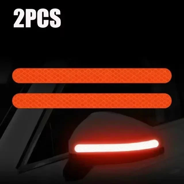 Car Rearview Mirror Reflector Stickers Universal Warning Anti-collision Reflective Strips Auto Exterior Accessories Reflex Tape