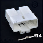 14 Pin Automotive connector door glass lifting switch Wire harness plug Socket MG641113 MG651110