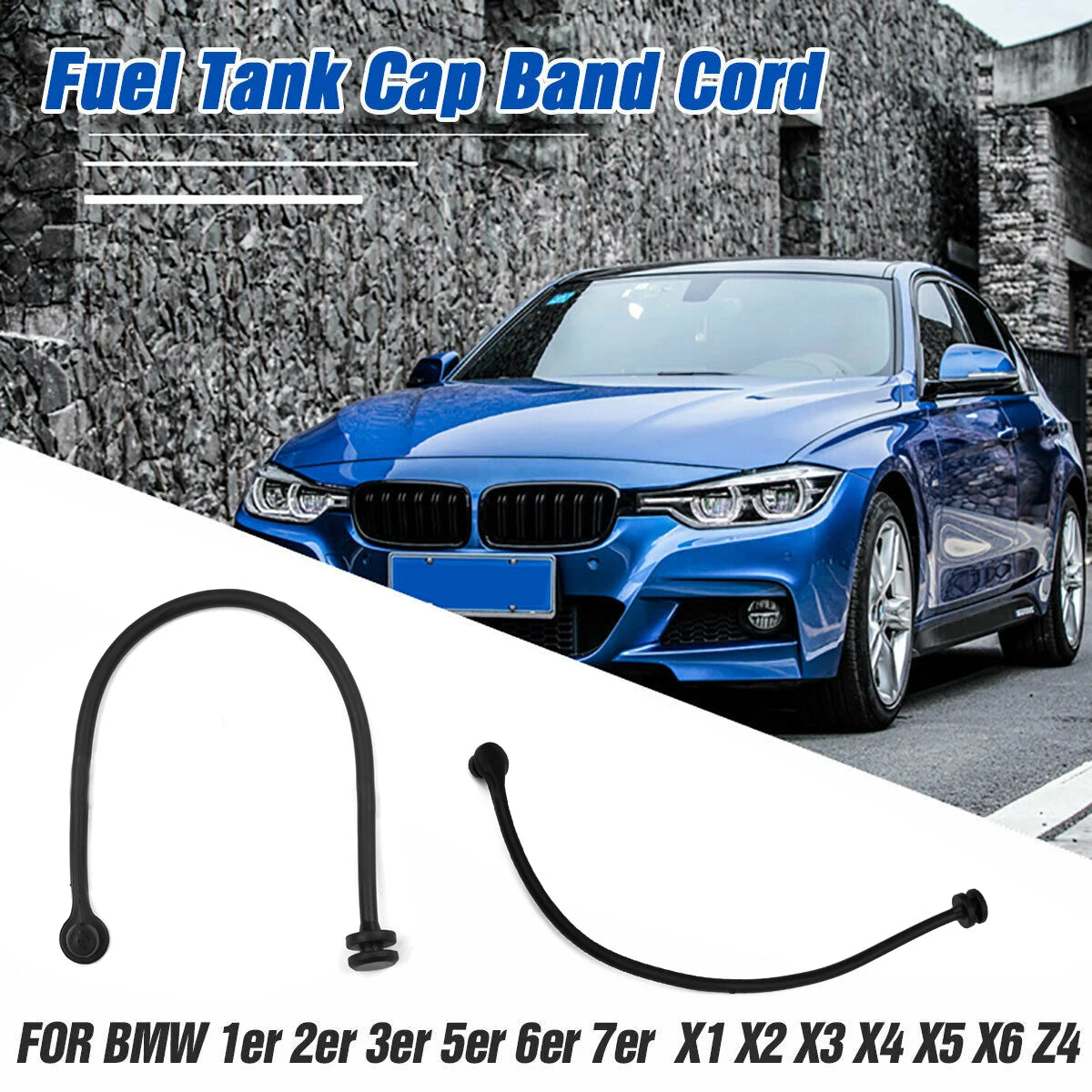1 Pcs Fuel Tank Cap Cover Cable Band Cord Rope For BMW E81 E87 E88 E46 E90 E91 X3 X6 16117193372 Fuel Tank Cap Band Cord